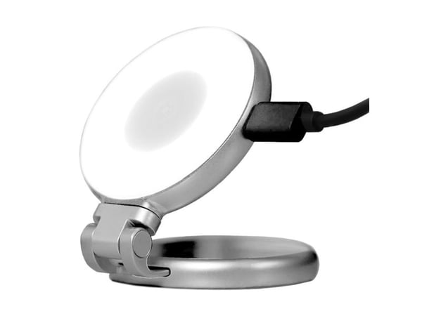 LED-lampa + spegel på magnet för telefon/smartphone, foto/selfie, Telesin C03