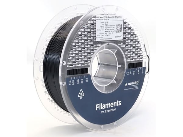 Gembird - Svart - 1 kg - svart - fargeboks - PETG-filament (3D)