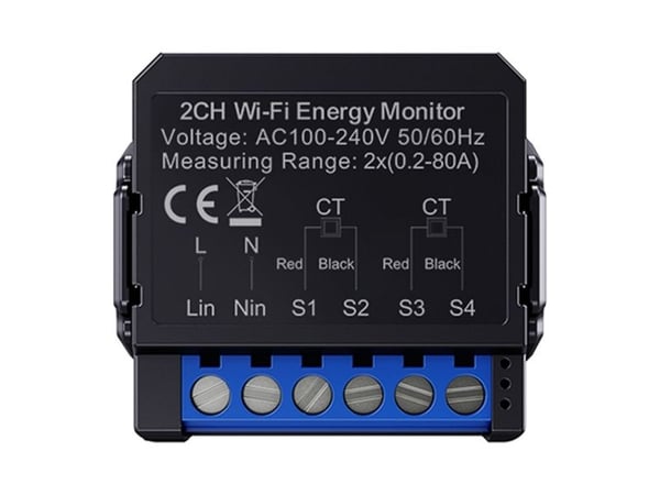 Avatto WiFi toveis smart energimåler WPM16-2