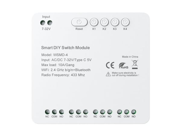 "DIY Avatto WSMD-4 32V smart brytermodul