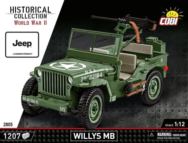COBI Willys MB, Byggesett, 10 år, 1207 stykker