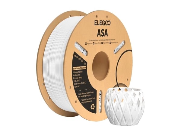 ELEGOO ASA-filament för 3D-skrivare (vit)