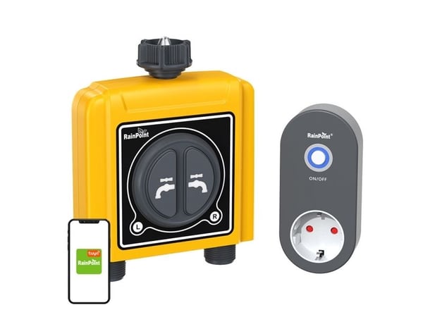 Aptel Rainpoint vanningskontroller 2-soner med app WiFi Aptel Rainpoint vanningskontroller 2-soner med app WiFi