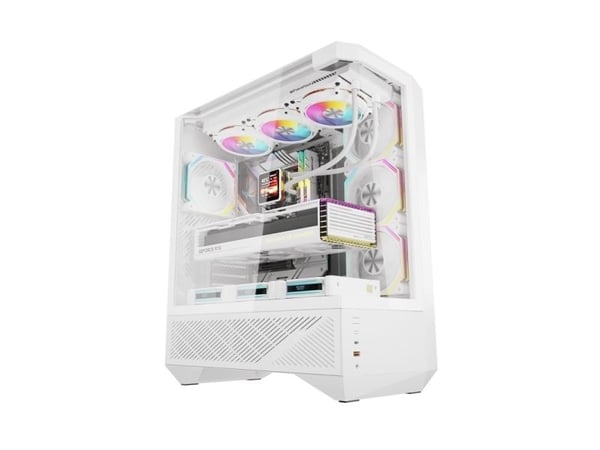 Darkflash DY460 ARGB chassi vit + 4 fläktar