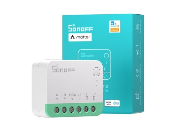Sonoff MINI R4M Wifi relė suterinama su Matter (MINIR4M)
