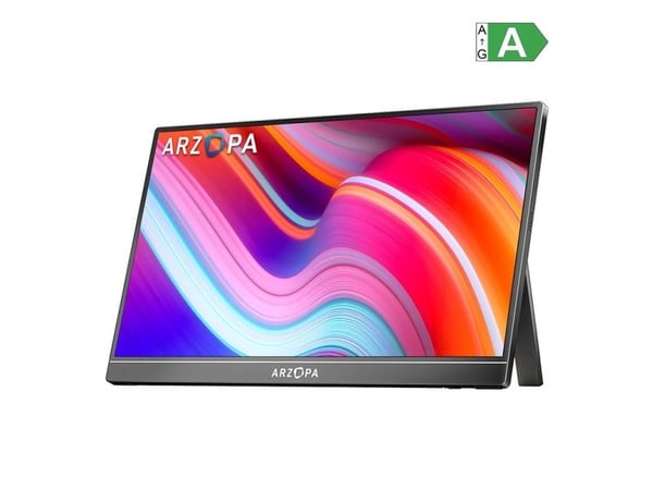 Arzopa Z1C-skjerm 40,9 cm (16.1") 1920 x 1080 Full HD LCD svart
