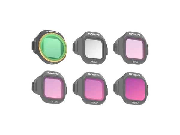 SunnyLife filtersett 6 stk Sunnylife MCUV + CPL + ND8 + ND16 + ND32 + ND64 til MINI 5 Pro