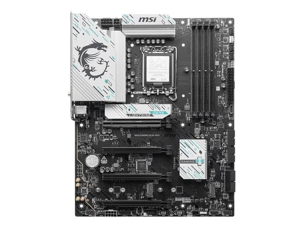 MSI B860 GAMING PLUS WIFI - Hovedkort - ATX - LGA1851-sokkel - B860 Chipset - USB 3.2 Gen 2, USB 3.2 Gen 1 - 5 Gigabit Ethernet, Wi-Fi 7 - innbygd ...