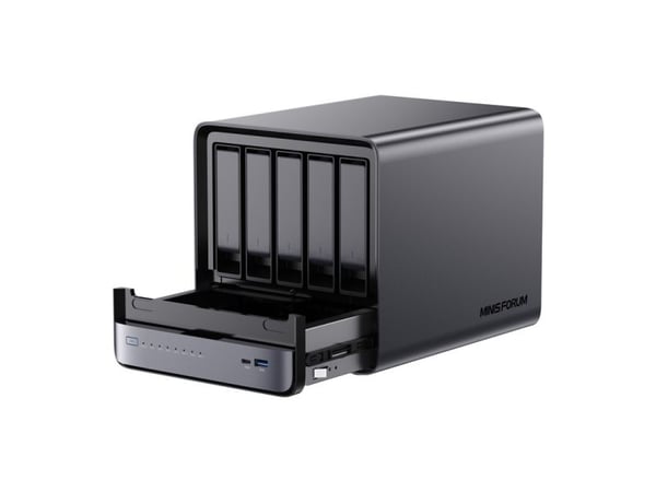 Mini-PC NAS Minis Forum MINI-PC N5 Pro AMD Ryzen AI 9 HX Pro 370, 32GB+128GB O