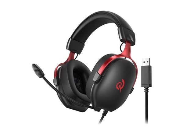 QCY Heroad VN200 gaming-headset (svart/rød)