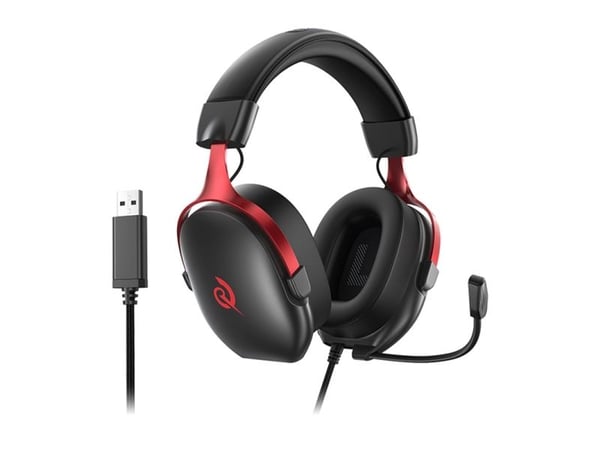 QCY Heroad VN200 gaming-headset (svart/rød)