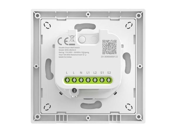 SONOFF MINI-ZB2GS-E ZigBee kaksikanavainen seinäkytkin