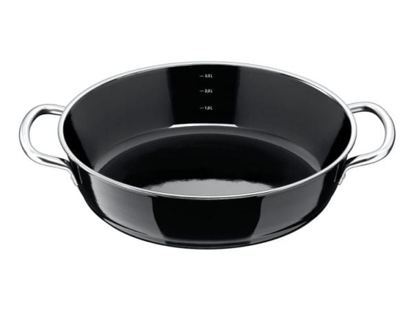 WMF 32.0100.3254, 4,1 l, Sort, Silargan, ruostumaton teräs, keraaminen, kaasu, halogeeni, induktio, 28 cm