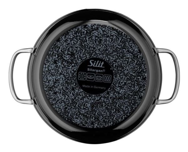 WMF 32.0100.3254, 4,1 l, Sort, Silargan, ruostumaton teräs, keraaminen, kaasu, halogeeni, induktio, 28 cm