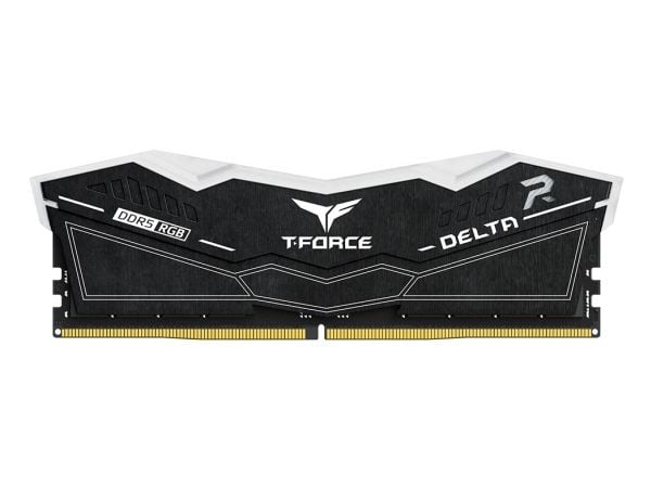 T-Force DELTA RGB - DDR5 - sett - 32 GB: 2 x 16 GB - DIMM 288-pin - 3200 MHz / PC5-51200 - CL32 - 1.35 V - ikke-bufret - on-die ECC - svart