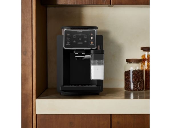 Krups EA9128D, Espressomaskin, Kaffe bønner, Innebygd kaffekvern, Svart