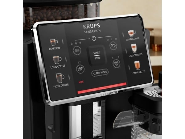 Krups EA9128D, Espressomaskin, Kaffe bønner, Innebygd kaffekvern, Svart