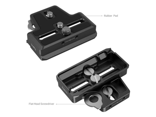 SmallRig 3162B, Frigjøringsplate, Sort, Aluminium, Rustfritt stål, 1/4-20, 3/8-16", DJI RS 3,RS 4,RS 2,RSC 2,RS 3 Pro,RS 4 Pro, 62 mm