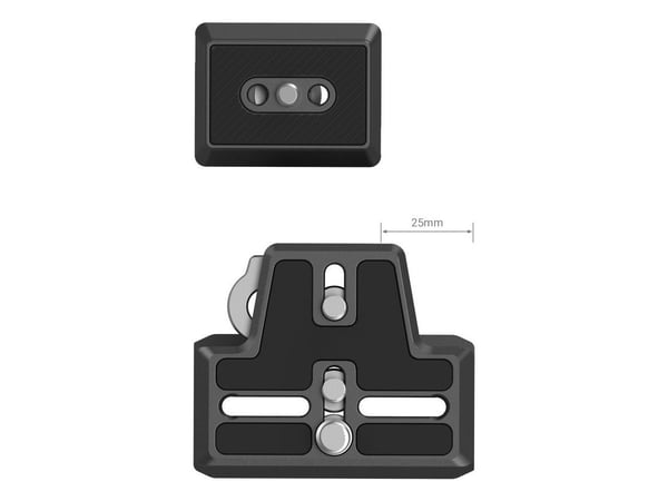 SmallRig 3162B, Frigjøringsplate, Sort, Aluminium, Rustfritt stål, 1/4-20, 3/8-16", DJI RS 3,RS 4,RS 2,RSC 2,RS 3 Pro,RS 4 Pro, 62 mm