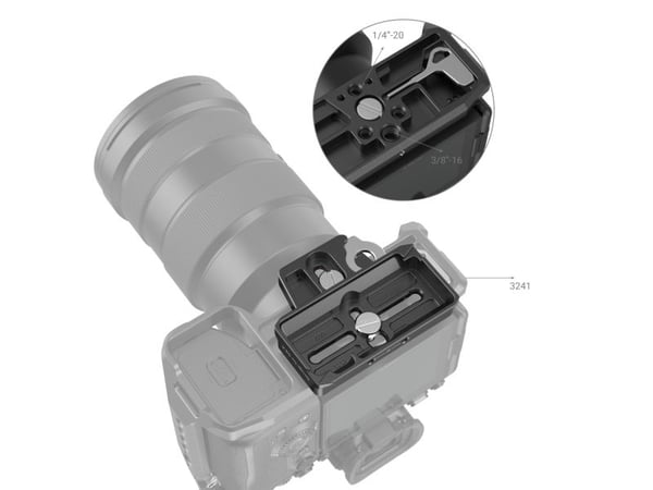 SmallRig 3162B, Frigjøringsplate, Sort, Aluminium, Rustfritt stål, 1/4-20, 3/8-16", DJI RS 3,RS 4,RS 2,RSC 2,RS 3 Pro,RS 4 Pro, 62 mm