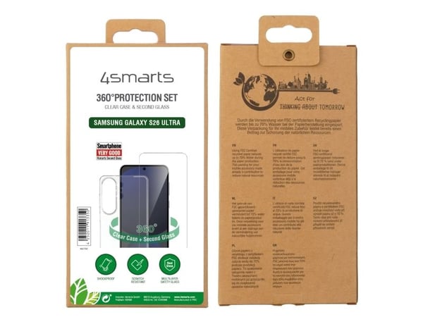 4smarts 541741, Etui, Samsung, Galaxy S26 Ultra, 17,5 cm (6.9"), Gjennomsiktig