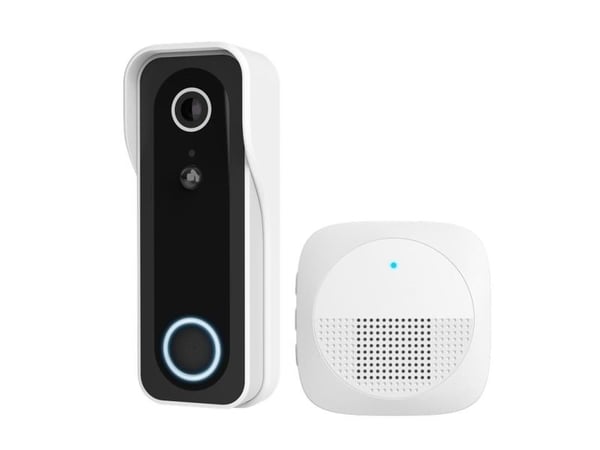 Trust DOORCAM-3000, Svart, Vit, 2,4 GHz, Android, iOS, 3 MP, MicroSD (TransFlash), 256 GB