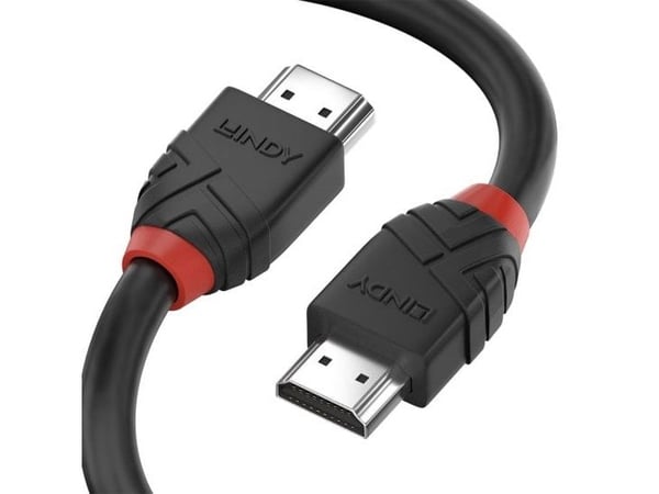 Lindy 36501, 0,5 m, HDMI Type A (Standard), HDMI Type A (Standard), 3D, 18 Gbit/s, Svart