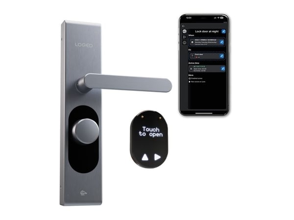 Shelly LOQED Touch Smart Lock - rostfritt stål