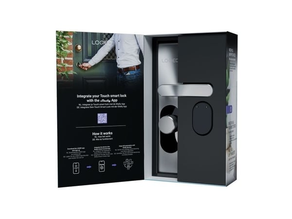 Shelly LOQED Touch Smart Lock - rostfritt stål