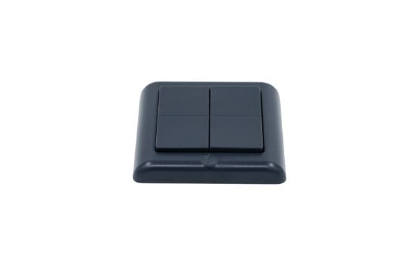 Shelly BLU Wall Switch 4 ZB DK - Charcoal Gray