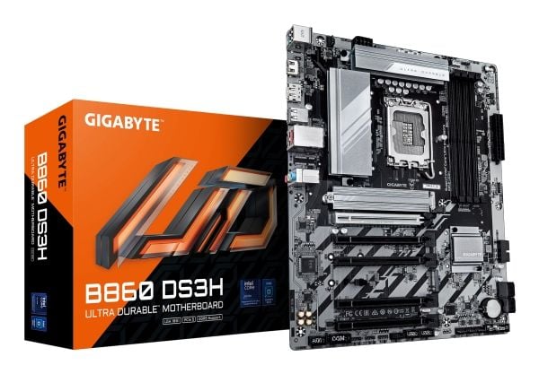 Gigabyte B860 DS3H - Hovedkort - ATX - LGA1851-sokkel - B860 Chipset - USB-C 3.2 Gen 2x2, USB 3.2 Gen 2, USB-C 3.2 Gen 1, USB 3.2 Gen 1 - 2.5 Gigab...