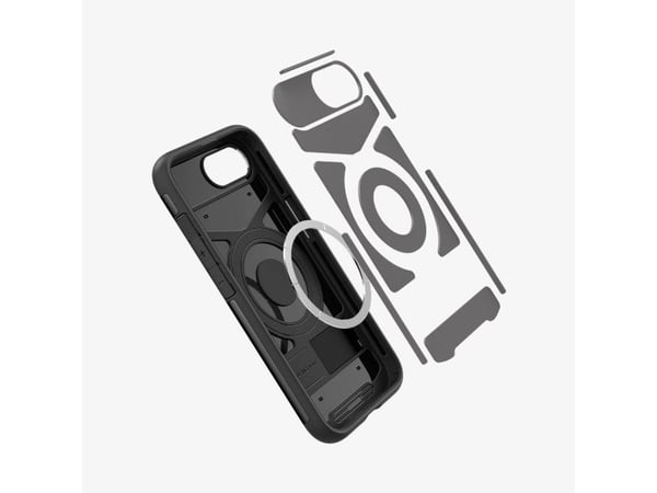 Spigen Slim Armor (MagFit), Etui, Apple, iPhone 16e, 15,5 cm (6.1"), Svart