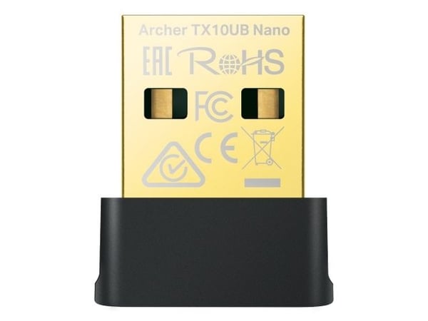TP-Link Archer TX10UB Nano, Trådløs, USB, Bluetooth, 600 Mbit/s, Svart