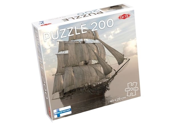 Tactic Puzzle Lovers Seilbåt til sjøs 200 brikker puslespill