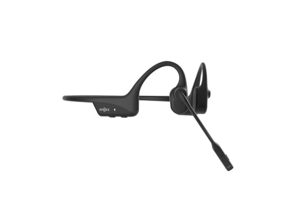 SHOKZ OpenComm2 UC - 2025 Upgrade - hodesett - åpent øre - bak-nakken-montering - Bluetooth - trådløs - USB-C via Bluetooth-adapter - svart - Zoom ...