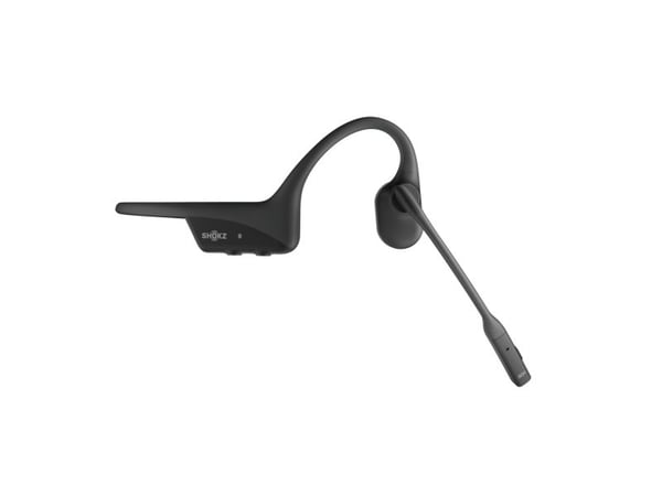 SHOKZ OpenComm2 UC - 2025 Upgrade - hodesett - åpent øre - bak-nakken-montering - Bluetooth - trådløs - USB-C via Bluetooth-adapter - svart - Zoom ...