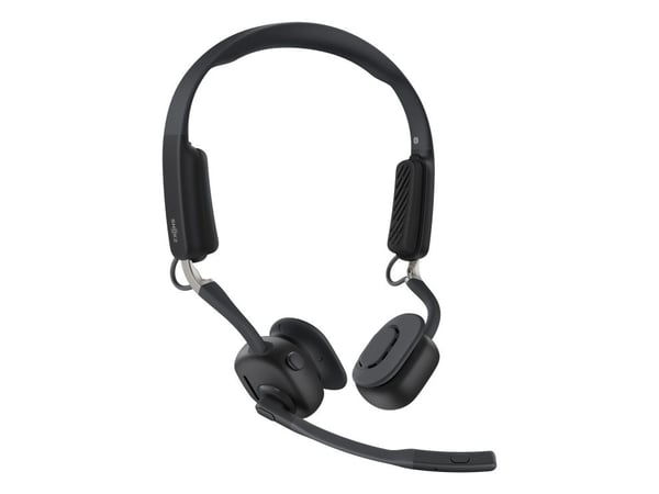 SHOKZ OpenMeet UC - Hodesett - åpent øre - loddrett - Bluetooth - trådløs - USB-A via Bluetooth-adapter - svart - Zoom Certified