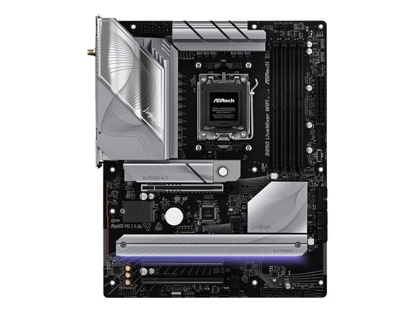 ASRock B850 LIVEMIXER WIFI - Hovedkort - ATX - Socket AM5 - AMD B850 Chipset - USB-C 3.2 Gen 2x2, USB-C 3.2 Gen2, USB 3.2 Gen 2, USB 3.2 Gen 1 - Wi...