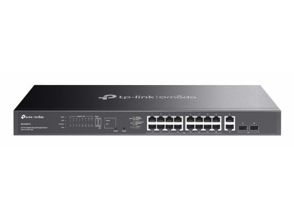 TP-Link Omada ES220GMP, Håndtert, L2, Gigabit Ethernet (10/100/1000), Strøm over Ethernet (PoE), Rack-montering