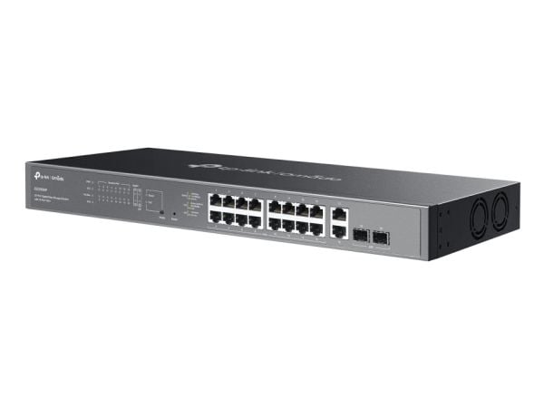 TP-Link Omada ES220GMP, Håndtert, L2, Gigabit Ethernet (10/100/1000), Strøm over Ethernet (PoE), Rack-montering