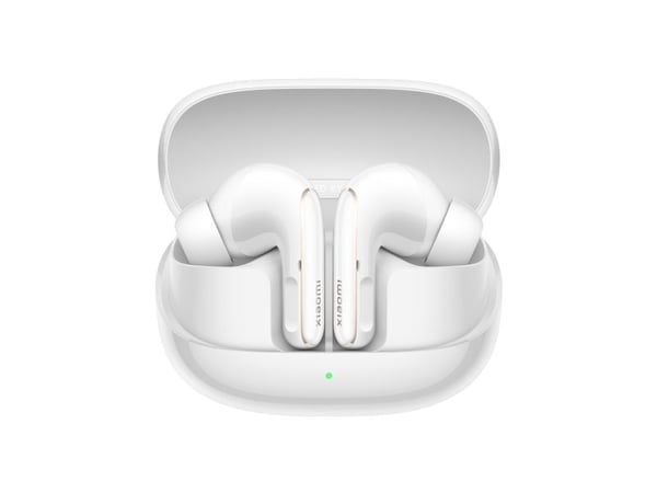 Xiaomi Buds 5 Pro - True wireless-hodetelefoner med mikrofon - i øret - Bluetooth - aktiv støydemping - keramisk hvit