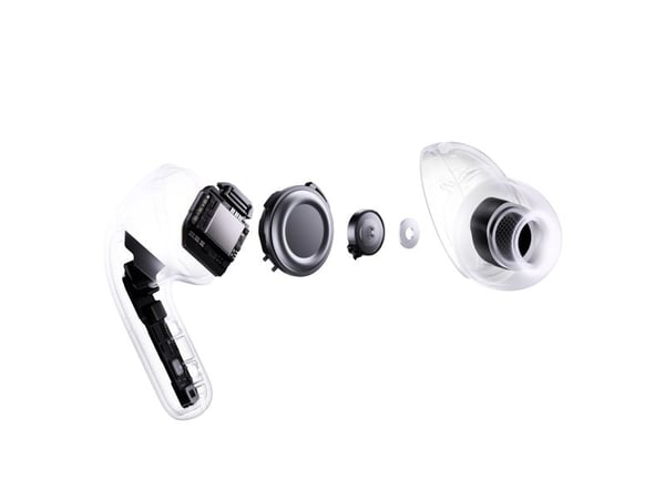Xiaomi Buds 5 Pro - True wireless-hodetelefoner med mikrofon - i øret - Bluetooth - aktiv støydemping - keramisk hvit