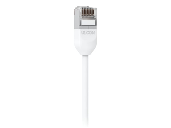 Ubiquiti UniFi - Koblingskabel - RJ-45 (hann) til RJ-45 (hann) - 8 m - 3.5 mm - skjermet - CAT 6a - med støvel, utendørs, robust - hvit