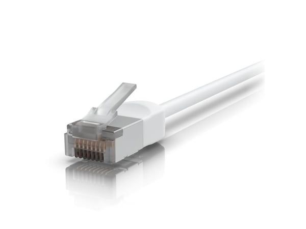 Ubiquiti UniFi - Koblingskabel - RJ-45 (hann) til RJ-45 (hann) - 8 m - 3.5 mm - skjermet - CAT 6a - med støvel, utendørs, robust - hvit