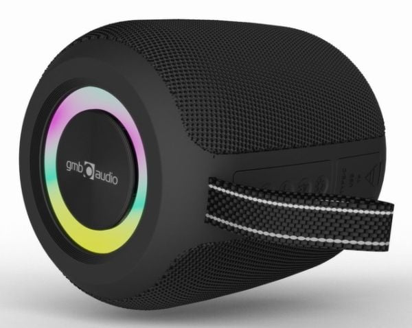 GMB Audio SPK-BT-LED-05 - Høyttaler - for bærbar bruk - trådløs - Bluetooth - 8 watt - svart