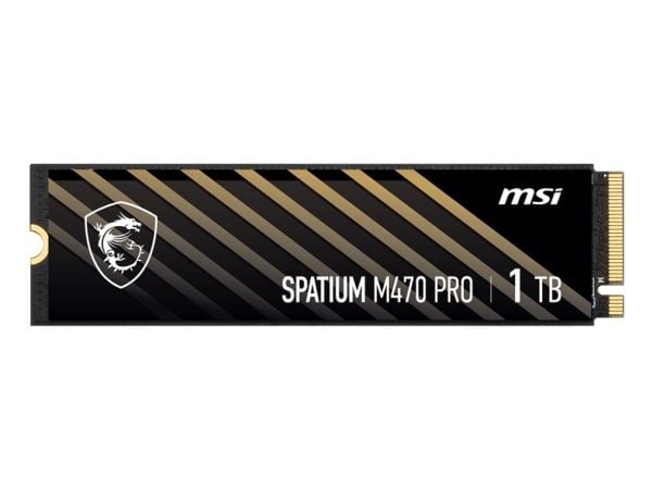 MSI SPATIUM M470 PRO - SSD - 1 TB - intern - M.2 2280 - PCIe 4.0 x4 (NVMe)
