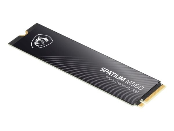 SSD|MSI|SPATIUM M560|1TB|M.2|PCIe Gen5|NVMe|3D NAND|Skrivehastighet 8400 MBytes/sek.|Lesehastighet 10200 MBytes/sek.|TBW 600 TB|MTBF 1500000 timer|...