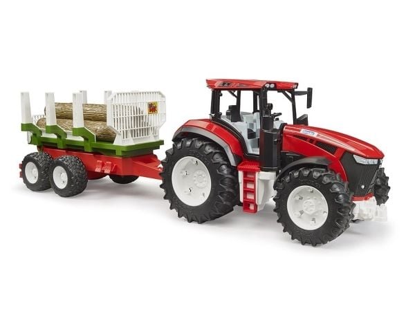 ROADMAX Tractor with Forestry trailer and 3 trunks