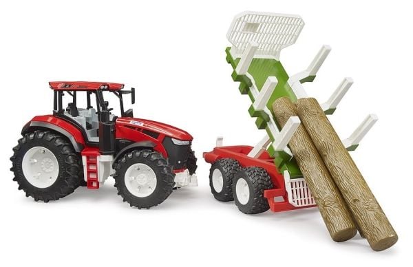 ROADMAX Tractor with Forestry trailer and 3 trunks