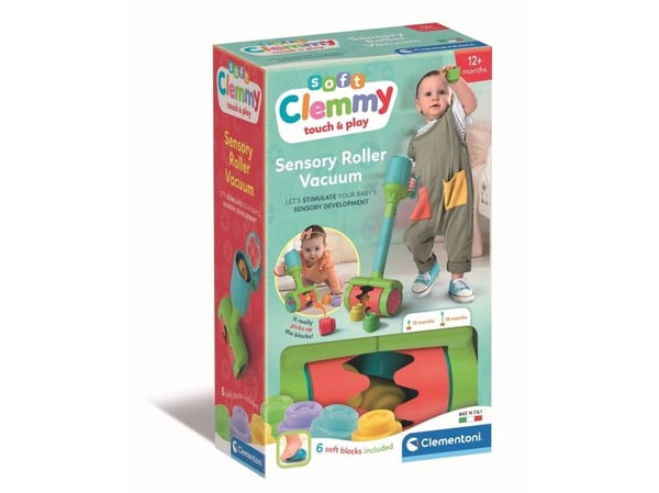 Clementoni Clemmy Soft Vacuum Cleaner, Byggesett, 1 år, 6 stykker, 110 g